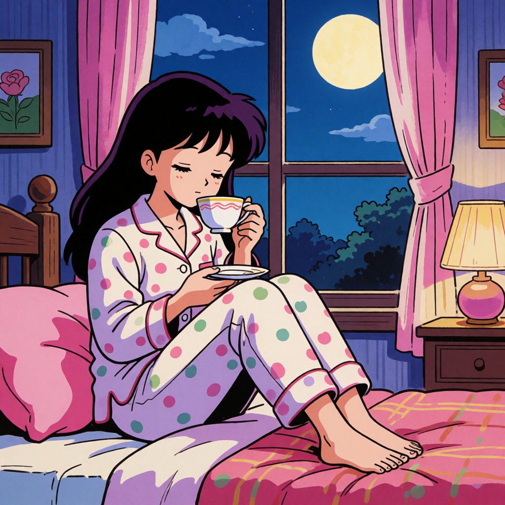 늦은 밤의 다과