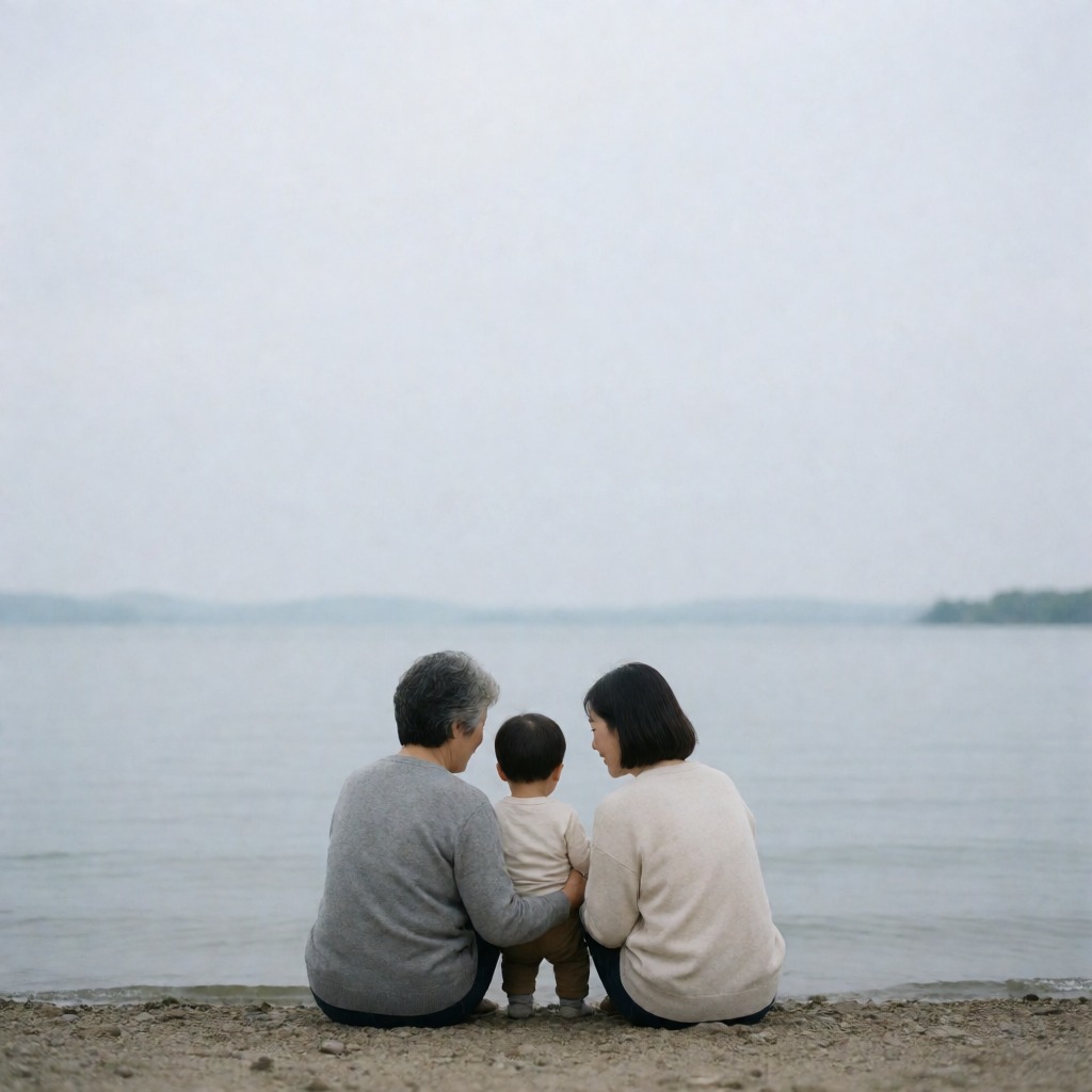 호숫가의 삼대